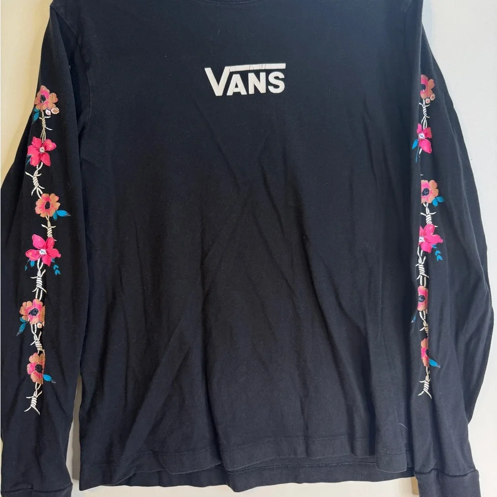 Vans Black Long Sleeve Shirt - Picture 1 of 4